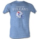 World Football League T-Shirt Birmingham Vulcans Blue Heather Tee