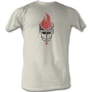 World Football League T-Shirt Chicago Fire Dirty White Tee Shirt