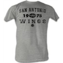 World Football League T-Shirt Chicago Wings 2 Adult Grey Tee Shirt