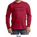 Yoga Namastay Home on the Couch Kids Long Sleeve Shirt