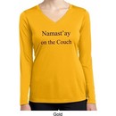 Yoga Namastay Home on the Couch Ladies Moisture Wicking Long Sleeve