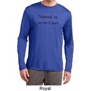 Yoga Namastay Home on the Couch Mens Dry Wicking Long Sleeve Shirt