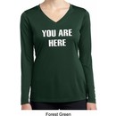 You Are Here Ladies Dry Wicking Long Sleeve Shirt
