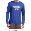 You Are Here Mens Dry Wicking Long Sleeve Shirt