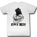 You Mad Shirt Rock N Troll Adult White Tee T-Shirt