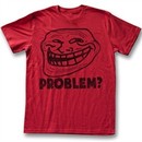 You Mad Shirt U Troll Face Problem Adult Red Tee T-Shirt