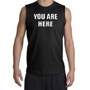 You Are Here T-shirt Funny Novelty Adult Muscle Shirt Shooter