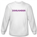 Zoolander Shirt Logo Long Sleeve White Tee T-Shirt