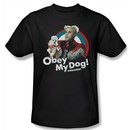 Zoolander Shirt Obey My Dog Adult Black Tee T-Shirt