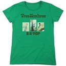 ZZ Top Womens Shirt Tres Hombres Kelly Green T-Shirt