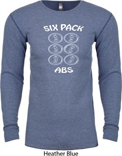 6 Pack Abs Beer Funny Long Sleeve Thermal Shirt