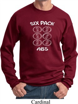 6 Pack Abs Beer Funny Sweatshirt