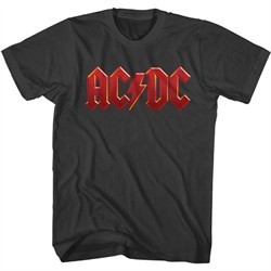 AC/DC Shirt Red Band Logo Black T-Shirt