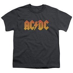 ACDC Kids Shirt Logo Charcoal T-Shirt