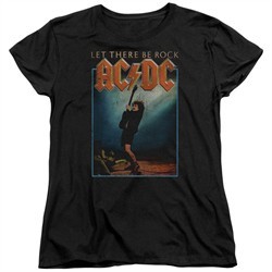 ACDC Womens Shirt Let There Be Rock Black T-Shirt