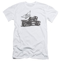 Aerosmith Shirt Slim Fit Pump White T-Shirt
