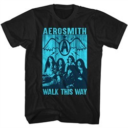 Aerosmith Shirt Walk This Way Black T-Shirt