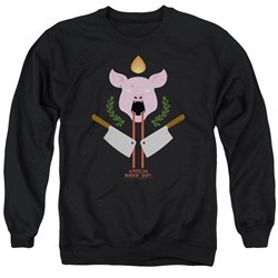 American Horror Story Sweatshirt Pig Cleavers Adult Black Sweat Shirt