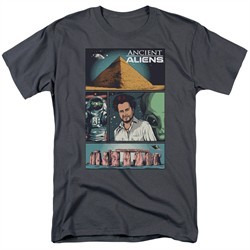 Ancient Aliens Shirt Comic Page Charcoal T-Shirt