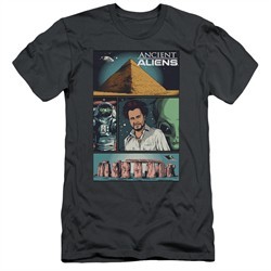 Ancient Aliens Slim Fit Shirt Comic Page Charcoal T-Shirt