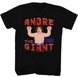 Andre The Giant Shirt Video Game Black T-Shirt