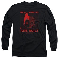 Astro Boy Long Sleeve Shirt Real Hero Black Tee T-Shirt