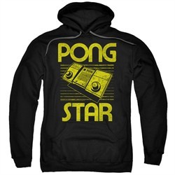Atari Hoodie Pong Star Black Sweatshirt Hoody