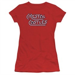 Atari Juniors Shirt Crystal Castles Logo Red T-Shirt