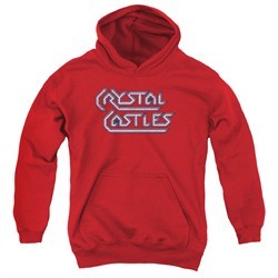 Atari Kids Hoodie Crystal Castles Logo Red Youth Hoody