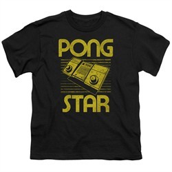 Atari Kids Shirt Pong Star Black T-Shirt