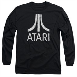 Atari Long Sleeve Shirt Rough Logo Black Tee T-Shirt