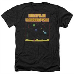 Atari Shirt Missile Screen Heather Black T-Shirt