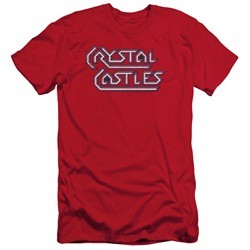 Atari Slim Fit Shirt Crystal Castles Logo Red T-Shirt