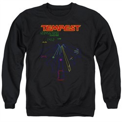 Atari Sweatshirt Tempest Screen Adult Black Sweat Shirt