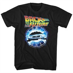 Back To The Future Shirt Out Of Time Black T-Shirt