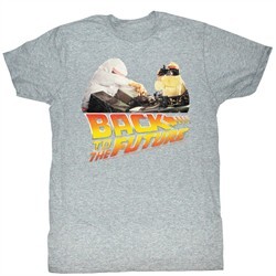 Back To The Future Shirt Working Adult Grey Heather Tee T-Shirt