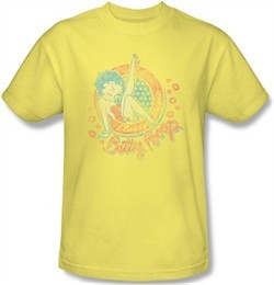 Betty Boop T-shirt Classy Dame Adult Banana Tee Shirt