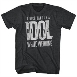 Billy Idol Shirt White Wedding Black Heather T-Shirt