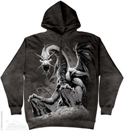 Black Dragon Hoodie Adult Hooded Sweatshirt Hoody