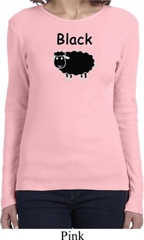 Black Sheep of the Family Funny Ladies Long Sleeve Shirt