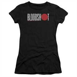 Bloodshot Shirt Juniors Logo Black T-Shirt