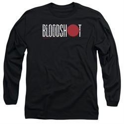Bloodshot Shirt Logo Long Sleeve Black Tee T-Shirt