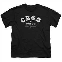 CBGB Shirt Kids Logo Black T-Shirt