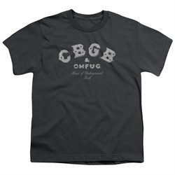 CBGB Shirt Kids Logo Charcoal T-Shirt