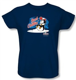 Chilly Willy Ladies T-shirt TV Show Just Chillin Navy Blue Tee Shirt