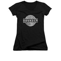 Concord Music Group Shirt Juniors V Neck Rounder Retro Black T-Shirt