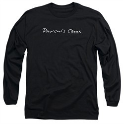 Dawson's Creek Long Sleeve Shirt Logo Black Tee T-Shirt