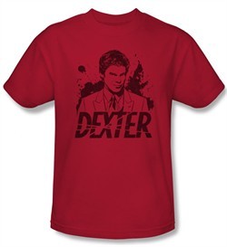 Dexter Shirt Splatter Adult Red T-Shirt Tee