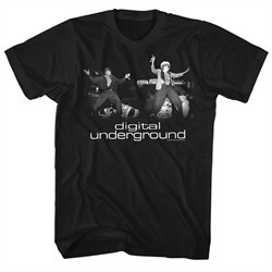 Digital Underground Shirt Stage Shock G And Tupac Black T-Shirt