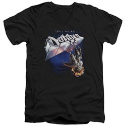 Dokken Slim Fit V-Neck Shirt Tooth And Nail Black T-Shirt